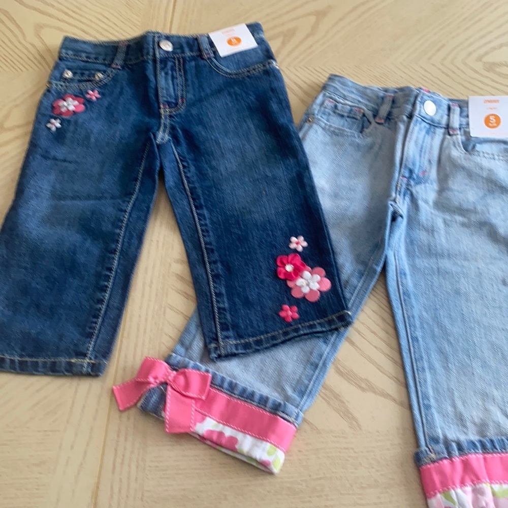 NWT, Two pairs of Gymboree size 5 Slim Capri jeans